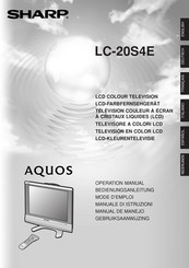 Sharp AQUOS LC-20S4E Manual De Manejo