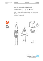 Endress+Hauser Condumax CLS15 Manual De Instrucciones