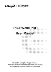 Ruijie Reyee RG-EW300 PRO Manual Del Usuario