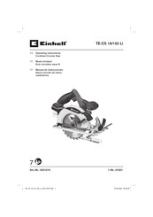 EINHELL TE-CS 18/165 Li Manual De Instrucciones