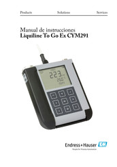 Endress+Hauser Liquiline To Go Ex CYM291 Manual De Instrucciones