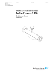 Endress+Hauser Proline Promass O 100 Manual De Instrucciones