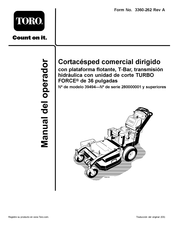 Toro TURBO FORCE 36 Manual Del Operador