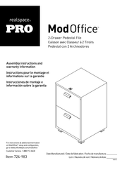 realspace PRO ModOffice 724-983 Instrucciones De Manejo