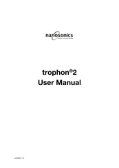 Nanosonics trophon 2 Manual Del Usuario