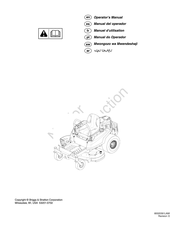 Briggs & Stratton Victa 46 23HP Manual Del Operador