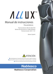 Nabtesco ALLUX NE-Z41SH Manual De Instrucciones