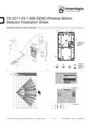 UTC Fire & Security Interlogix TX-2211-03-1 868 GEN2 Instrucciones De Montaje