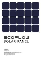 EcoFlow SOLAR PANEL Manual De Instrucciones