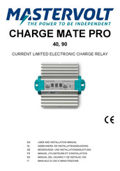 Mastervolt Charge Mate Pro 40 Manual Del Usuario Y De Instalación