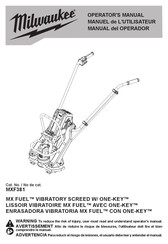 Milwaukee MX FUEL MXF381 Manual Del Operador