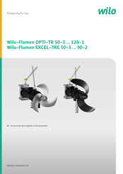 Wilo EXCEL-TRE 50-3 Serie Instrucciones De Instalación Y Funcionamiento