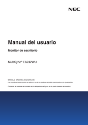 NEC EA242WU-BK Manual Del Usuario