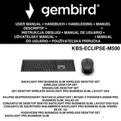 Gembird KBS-ECLIPSE-M500 Manual De Usuario