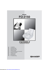 Sharp FO-3150 Manual Del Operador