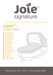 Joie signature calmi Manual De Instrucciones