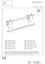 Pressalit RK1821 Instrucciones De Montaje