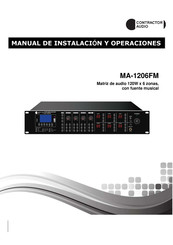 Contractor Audio MA-1206FM Manual De Instalación Y Operaciones