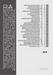 Lavorwash KCR Manual De Instrucciones