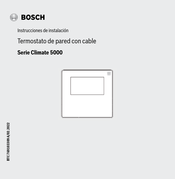 Bosch Climate 5000 Serie Instrucciones De Instalación