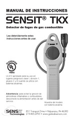 SENSIT Technologies SENSIT TKX Manual De Instrucciones