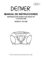 Denver TCU-204 Manual De Instrucciones