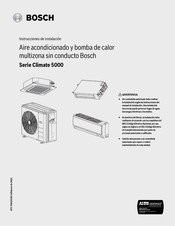 Bosch Climate 5000 Serie Instrucciones De Instalación