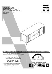 Novogratz 6747872COM Manual De Instrucciones