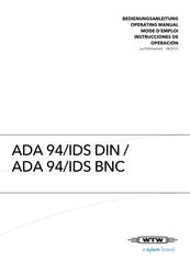 Xylem WTW ADA 94/IDS BNC Instrucciones De Operación