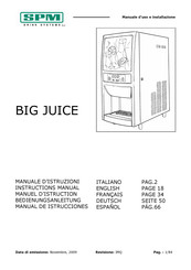 SPM BIG JUICE Manual De Instrucciones