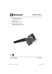 EINHELL TE-CB 18/180 Li Manual De Instrucciones