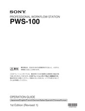 Sony PWS-100 Manual De Operaciones