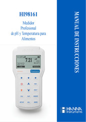 Hanna Instruments HI98161 Manual De Instrucciones