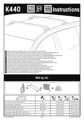 Yakima K440 Instrucciones De Montaje