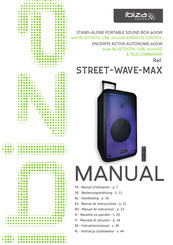 Ibiza sound STREET-WAVE-MAX Manual De Instrucciones