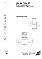 Endress+Hauser Flowfit CPA240 Manual De Instrucciones