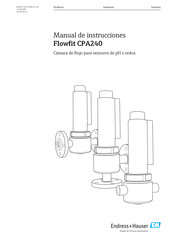 Endress+Hauser Flowfit CPA240 Manual De Instrucciones