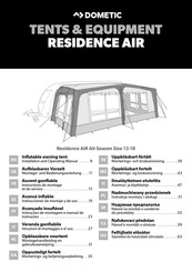 Dometic RESIDENCE AIR All-Season Size 13-18 Instructions De Montage