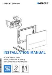 geberit SIGMA80 Instructions De Montage