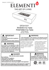 ELEMENTI OFG415LP Manual Del Propietário