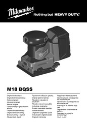 Milwaukee M18 BQSS Manual Original