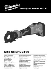 Milwaukee M18 ONEHCCT60 Manual Original