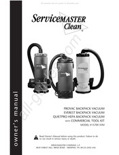 ServiceMaster Clean 15700 SVM Manual Del Propietário