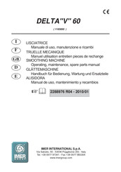 Imer Group DELTA V 60 Manual De Uso, Mantenimiento Y Recambios