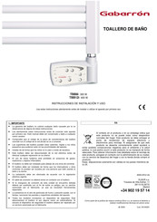 Gabarron TBB8i Instrucciones De Instalacion Y Uso