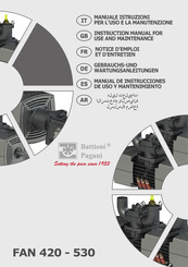 battioni Pagani FAN 530 Manual De Instrucciones De Uso Y Mantenimiento