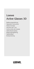 Loewe Active Glasses 3D Instrucciones De Manejo