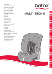 Britax MULTI-TECH II Manual De Instrucciones