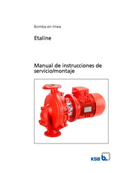 KSB Etaline Manual De Instrucciones De Servicio/Montaje