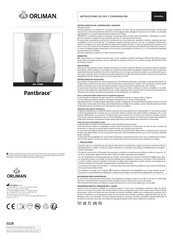 Orliman Pantbrace PF009 Instrucciones De Uso Y Conservación